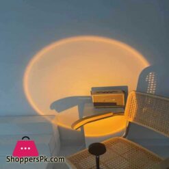 Sunlight Rainbow Sunset Projector Atmosphere Usb Dc5V Led Night Light Home Coffee Shop Background Wall Decoration Projected Lampled Night Lights