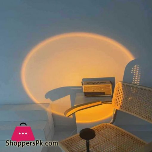 Sunlight Rainbow Sunset Projector Atmosphere USB DC5V Led Night Light Home Coffee Shop Background Wall Decoration Projected LampLED Night Lights