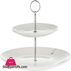 Symphony 2 Tier Round Cake Standwhite