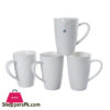 Symphony Alfresco Maxi Mug 4 Pcs Set 400Ml White Set Of 4 - Sy4272