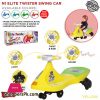 N1 Elite Twister Swing Car For Kids Imported Virgin Quality Plastic Push Car For Toddlers Flash Light Music Speed Twist Ride Stroller Car 360 Rotation Wheel Children Outdoor Ride on Twist Swivel Car For Boys Girls Teenager Kids