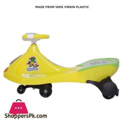 N1 Elite Twister Swing Car For Kids Imported Virgin Quality Plastic Push Car For Toddlers Flash Light Music Speed Twist Ride Stroller Car 360 Rotation Wheel Children Outdoor Ride On Twist Swivel Car For Boys Girls Teenager Kids