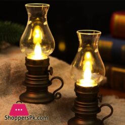 Vintage Led Kerosene Lamp Led Kerosene Light Decoration Tabletop Lighting
