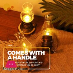 Vintage Led Kerosene Lamp Led Kerosene Light Decoration Tabletop Lighting