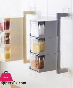 Rotating Seasoning Storage Boxes Spice Jar Condiment Box Spices Storage Wall Hanging Kitchen Organizer Kitchen Accessories 9 1Pc Rotating Seasoning Storage Boxes Spice Jar Condiment Box Spices Storage Wall Hanging Kitchen Organizer Kitchen Accessoriesspice Pepper Shakers