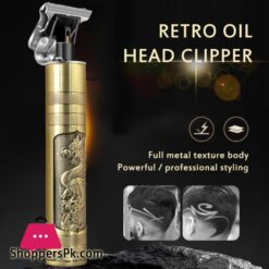 1Pc T9 Hair Clipper Buddha Head Electric Clipper Wireless Trimmer Tube Hair Cutting Machine
