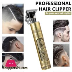 1Pc T9 Hair Clipper Buddha Head Electric Clipper Wireless Trimmer Tube Hair Cutting Machine