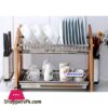 2-Tier Stainless Steel Kitchen Dish Plate Drainer Storage Rack 2 2 Tier Stainless Steel Kitchen Dish Plate Drainer Storage Rack
