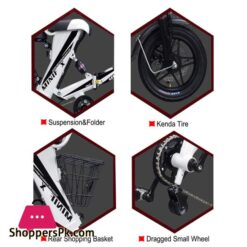 2018 Mini E Bike Folding Electric Bike 48V12A Lithium Battery 350W Electric Bicycle Scooter Bike Free Shipping No Tax To Usabike Folding Electric