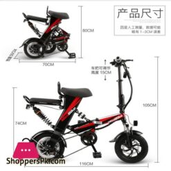 2018 Mini E Bike Folding Electric Bike 48V12A Lithium Battery 350W Electric Bicycle Scooter Bike Free Shipping No Tax To Usabike Folding Electric