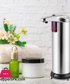 Soap Dispenser Qhc Kock Automatic 250Ml Premium Touchless Battery Operated Electric Automatic Soap Dispenser Stainless Steel W2 Smart Sensors Base For Bathroom Kitchen 304 Stainless Steelabs