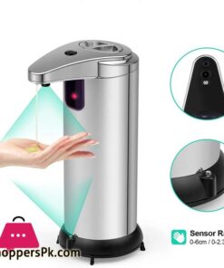 Soap Dispenser Qhc Kock Automatic 250Ml Premium Touchless Battery Operated Electric Automatic Soap Dispenser Stainless Steel W2 Smart Sensors Base For Bathroom Kitchen 304 Stainless Steelabs