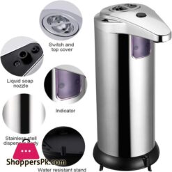 Automatic 250Ml Premium Touchless Battery Operated Electric Automatic Soap Dispenser Stainless Steel 17 Soap Dispenser Qhc Kock Automatic 250Ml Premium Touchless Battery Operated Electric Automatic Soap Dispenser Stainless Steel W2 Smart Sensors Base For Bathroom Kitchen 304 Stainless Steelabs