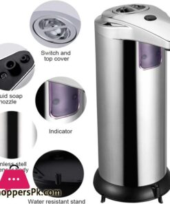 Soap Dispenser Qhc Kock Automatic 250Ml Premium Touchless Battery Operated Electric Automatic Soap Dispenser Stainless Steel W2 Smart Sensors Base For Bathroom Kitchen 304 Stainless Steelabs
