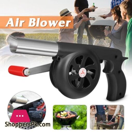 BBQ Air Blower Fan Portable Hand Crank Air Blower Grill Picnic Camping Cooking Stove Accessories Outdoor Barbecue Fire BlowerBBQ Blowers
