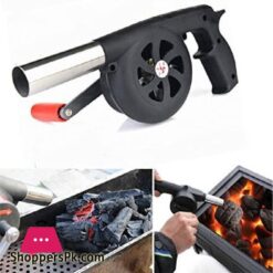 Bbq Air Blower Fan Portable Hand Crank Air Blower Grill Picnic Camping Cooking Stove Accessories Outdoor Barbecue Fire Blowerbbq Blowers