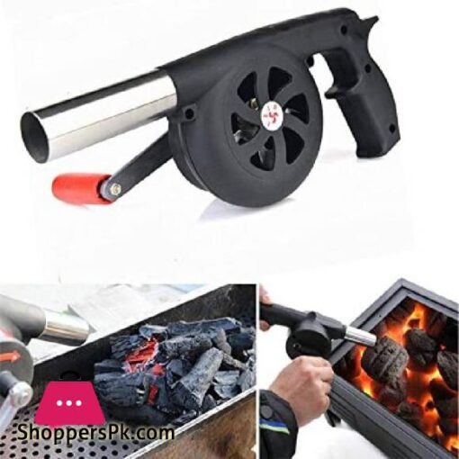 BBQ Air Blower Fan Portable Hand Crank Air Blower Grill Picnic Camping Cooking Stove Accessories Outdoor Barbecue Fire BlowerBBQ Blowers