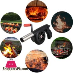 Bbq Air Blower Fan Portable Hand Crank Air Blower Grill Picnic Camping Cooking Stove Accessories Outdoor Barbecue Fire Blowerbbq Blowers