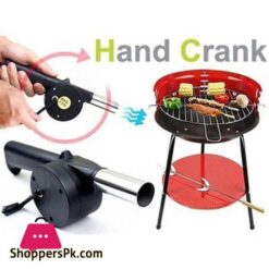 Bbq Air Blower Fan Portable Hand Crank Air Blower Grill Picnic Camping Cooking Stove Accessories Outdoor Barbecue Fire Blowerbbq Blowers