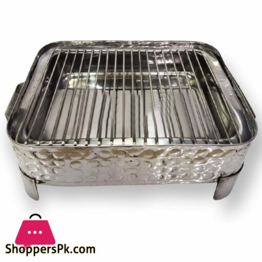 BBQ Barbecue Grill Copper and Stainless Steel Barbecue Grill BBQ Grill Outdoor Picnic and for Home Use (Large)