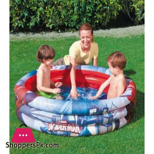 98018 inflatable pool 122x30 cm Bestway Spiderman 3 ringsSwimming Pool