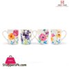 Blue Leaf Flower Mugs 1 Pc