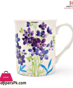 Blue Leaf Flower Mugs 1 Pc