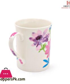 Blue Leaf Flower Mugs 1 Pc