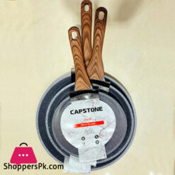 CAPSTONE Solid Rock Heavy Gauge Material Granite Frypan - 28 CM