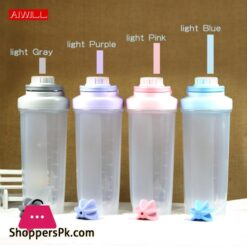 Aiwill 700Ml Creative Shake Bottle Plastic Sports Bottles Portable Protein Powder Mixing Gift Outdoor Water Bottle Bpa Freeshaker Bottles