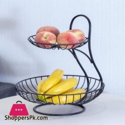 European Three Layer Fruit Plate Rack Modern Creative High End Multi Layer Small Delicate Double Layer Fruit Basketstorage Holders Racks