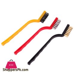 Gas Stove Brush Household Kitchen Stove Special Cleaning Brush Range Hood Degreasing Decontamination Brush Nylon Brush Iron 3Pcs