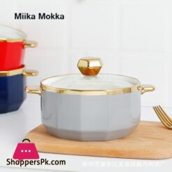 Gold Inray Instant Noodle Bowl Ceramic Nordic Eramic Ramen Bowl Large Soup Bowl Noodle Bowl Household Beef Noodle Bowl With Lidbowls