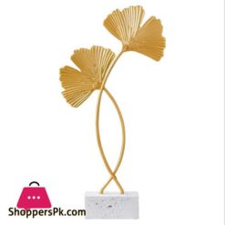 Golden Ginkgo Leaf Model Iron Tv Cabinet Decor Leaf Console Cabinet Decorationfigurines Miniatures