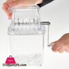 Home X Hand Crank Ice Crusher Ice Maker Machine Clear Ice Crusher For Home Use 9 12 L X 5 W