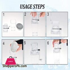 Hand-Crank Ice Crusher Ice-Maker Machine Clear Ice Crusher For Home Use 11 Home X Hand Crank Ice Crusher Ice Maker Machine Clear Ice Crusher For Home Use 9 12 L X 5 W