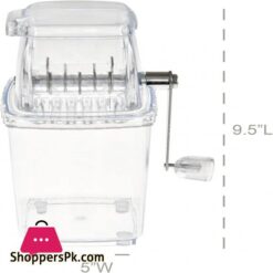 Hand-Crank Ice Crusher Ice-Maker Machine Clear Ice Crusher For Home Use 12 Home X Hand Crank Ice Crusher Ice Maker Machine Clear Ice Crusher For Home Use 9 12 L X 5 W