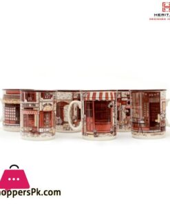 Heritage Cafe Set of 6 Mugs