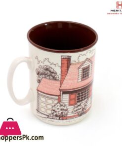 Heritage European Houses Print 250Ml Mugs Set ( Set Of 6) 25 Heritage Casa Set Of 6 Mugs