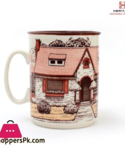 Heritage European Houses Print 250Ml Mugs Set ( Set Of 6) 27 Heritage Casa Set Of 6 Mugs