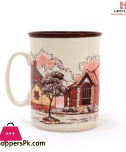 Heritage European Houses Print 250Ml Mugs Set ( Set Of 6) 16 Heritage Casa Set Of 6 Mugs