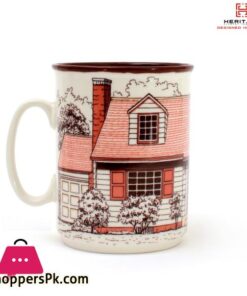 Heritage European Houses Print 250Ml Mugs Set ( Set Of 6) 20 Heritage Casa Set Of 6 Mugs