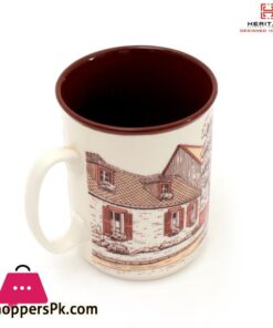 Heritage European Houses Print 250Ml Mugs Set ( Set Of 6) 21 Heritage Casa Set Of 6 Mugs