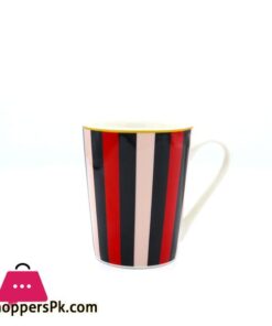 Heritage Milano Tall Mug With Black Stripes 6 Pieces Set