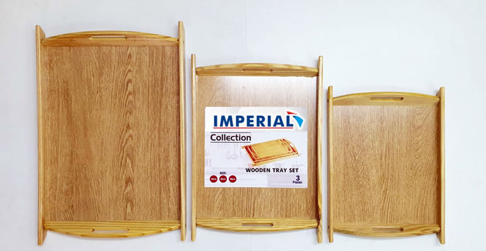 Imperial Wood Tray Set Of 3