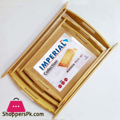 Imperial Wood Tray Set of 3