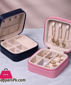 Portable Jewelry Box Jewelry Organizer Display Travel Jewelry Case Boxes Zipper Leather Storage Joyeros Organizador De JoyasJewelry Packaging Display