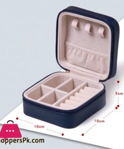 Jewelry Box Hook Pocket Round Waterproof Earring Necklace Ring Bracelet Organizer Square 12 Portable Jewelry Box Jewelry Organizer Display Travel Jewelry Case Boxes Zipper Leather Storage Joyeros Organizador De Joyasjewelry Packaging Display