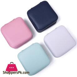 Jewelry Box Hook Pocket Round Waterproof Earring Necklace Ring Bracelet Organizer Square 13 Portable Jewelry Box Jewelry Organizer Display Travel Jewelry Case Boxes Zipper Leather Storage Joyeros Organizador De Joyasjewelry Packaging Display