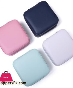 Jewelry Box Hook Pocket Round Waterproof Earring Necklace Ring Bracelet Organizer Square 13 Portable Jewelry Box Jewelry Organizer Display Travel Jewelry Case Boxes Zipper Leather Storage Joyeros Organizador De Joyasjewelry Packaging Display